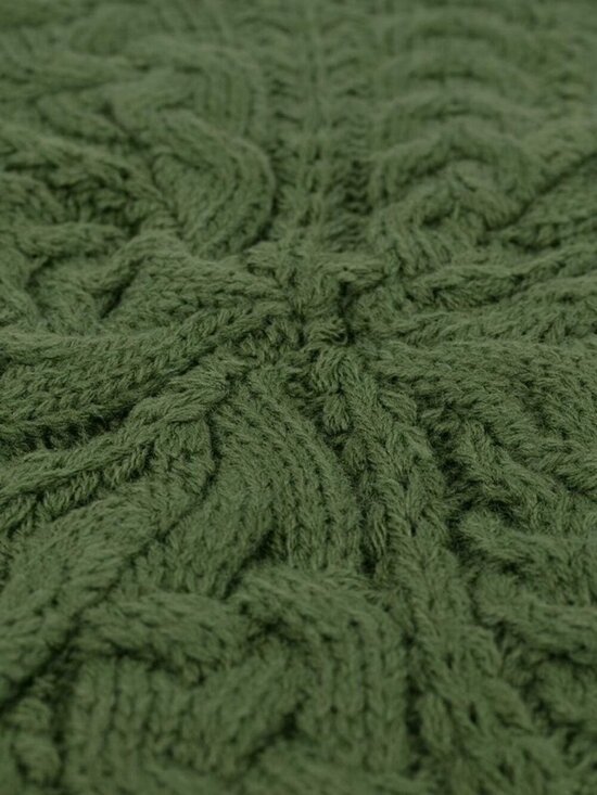 Women\'s Crochet Knitted Style Beanie Slouchy Hat Olive main image 4
